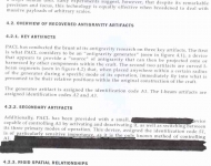 Third page of CARET program documents showing geometric diagrams associated with extraterrestrial linguistic system