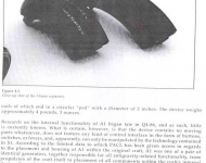 Fifth page of CARET program linguistic analysis document showing complex extraterrestrial symbol diagrams