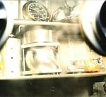 Photograph Vanunu took inside the Dimona nuclear facility showing a glove box with nuclear materials