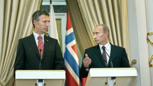 Norwegian Prime Minister Jens Stoltenberg meeting with Vladimir Putin