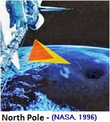 Satellite image of the North Pole region