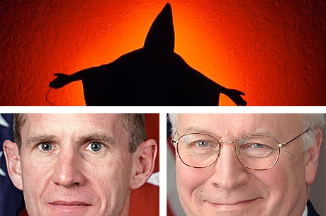 Lieutenant General Stanley McChrystal and Vice President Dick Cheney