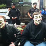 Occupy Wall Street protest scene photographed by Andrew Shiue via Public Intelligence