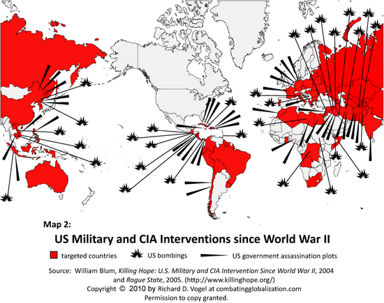 MAP: CIA Interventions Since World War II
