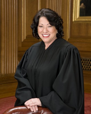 Justice Sonia Sotomayor in Supreme Court robes who authored the unanimous torture ruling
