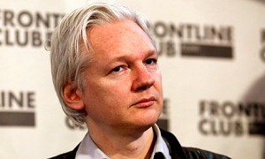 WikiLeaks founder Julian Assange speaking at press conference