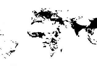 WORLD MAP: Population Density Per Square Km