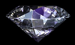 Close-up photograph of cut diamonds representing the international diamond trade and its regulatory challenges