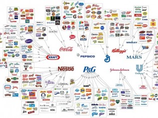 The 10 Major Food Companies – Flowchart Infographic