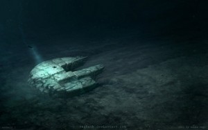 Sonar image of the circular anomaly discovered on the Baltic Sea floor