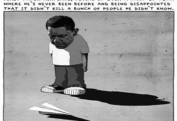 Obama’s First Paper Airplane – No Casualties