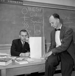 ESP testing equipment used in controlled research experiments at the Stanford Research Institute