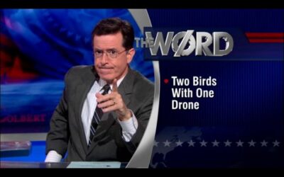 Colbert’s The Word – Two Birds With One Drone