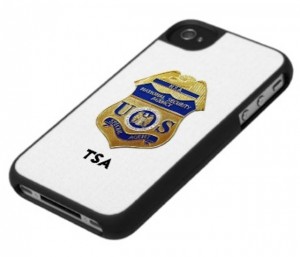 Apple iTravel patent diagram showing smartphone integration with airport security checkpoints