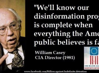 Former CIA Director William Casey Quoted on Decieving American Public