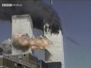 9/11 Plane or Missle That Hit WTC 2 – Slow Motion