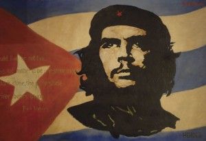 Che Guevara portrait photograph in military beret