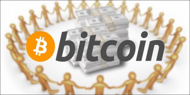 Bitcoin community members and cryptocurrency advocates gathering