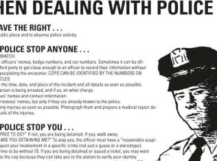 Remeber your rights when dealing with Police!