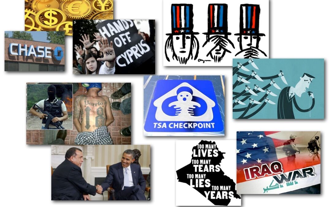 March 19, 2013 – Decrypted Matrix Radio: Cyprus Debt & Theft, Chase Zero’s Out, TSA Humiliates, Honduran Corruption, 10yrs In Iraq, NYPD Violates, Light on Whistleblowers
