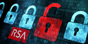 NSA and RSA logos illustrating the 10 million dollar backdoor encryption deal