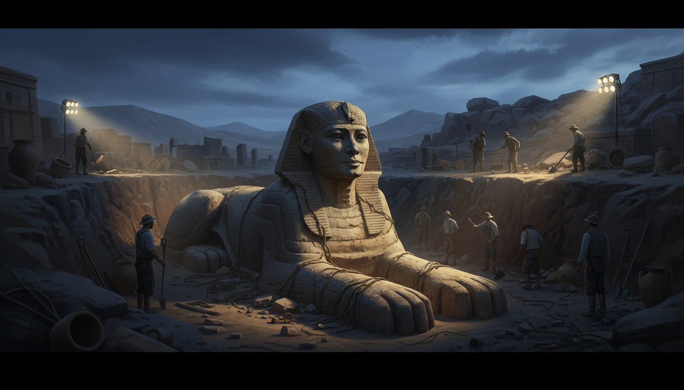 Egyptian Sphinx of Mycerinus Unearthed in Ancient Israel