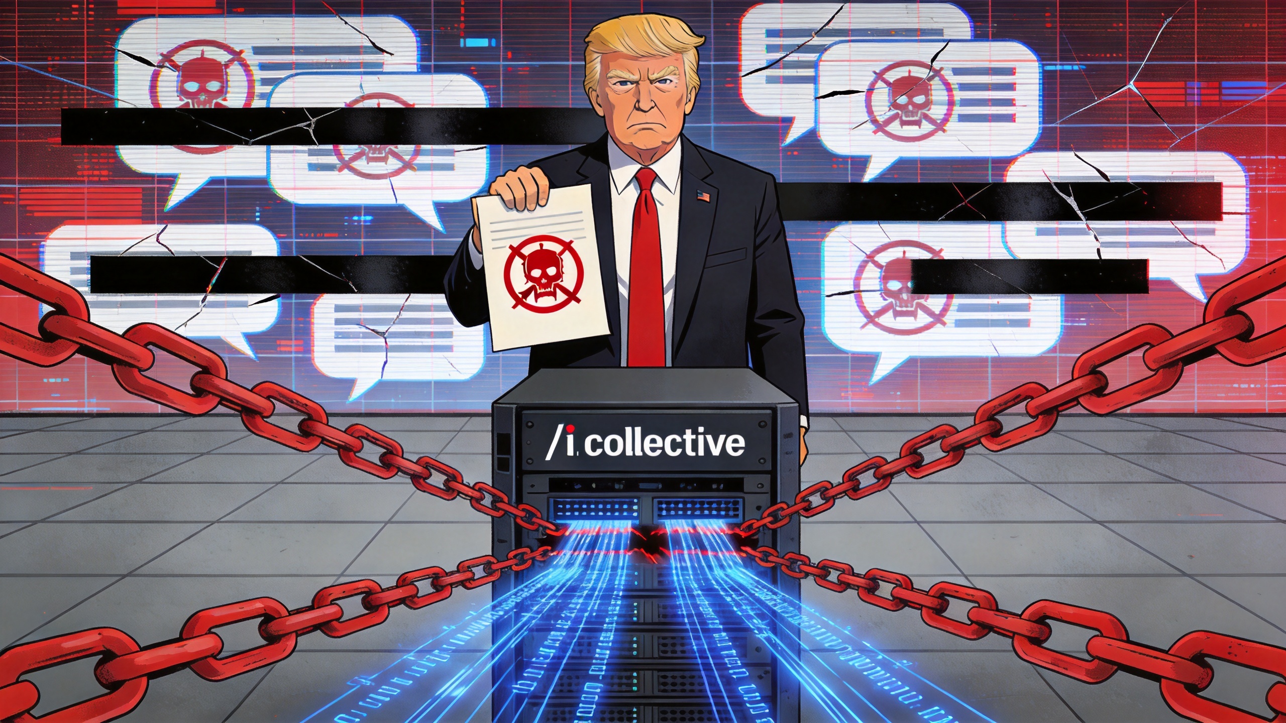 Trump terror sanctions free speech